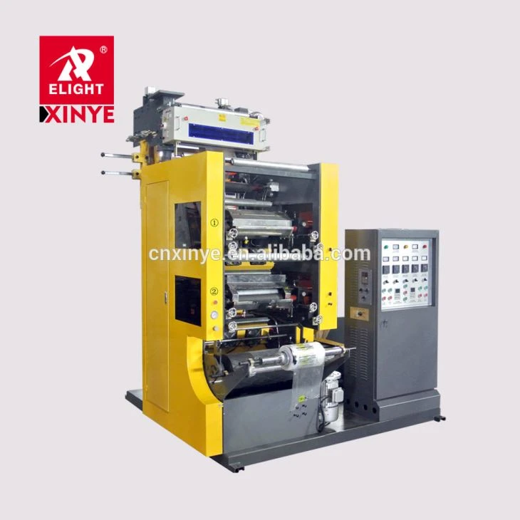 Twee kleuren flexodruk filmblaasmachine
